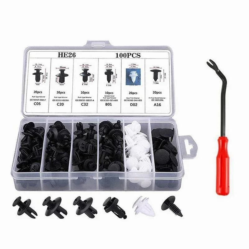 630-Piece Universal Automotive Clip and Fastener Assortment - View 16
