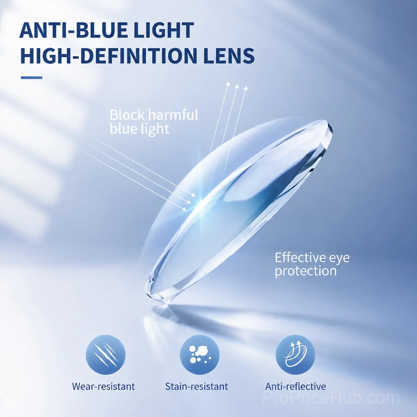 Frameless Diamond Cut Blue Light Reading Glasses - View 5