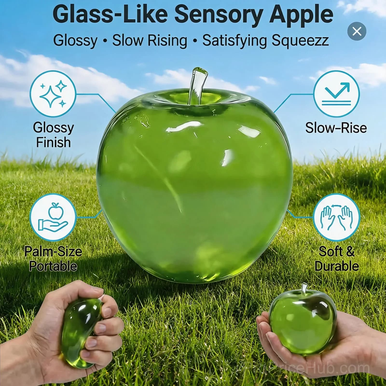 Apple Squishy Set - Soft Squeeze Toy - View 9