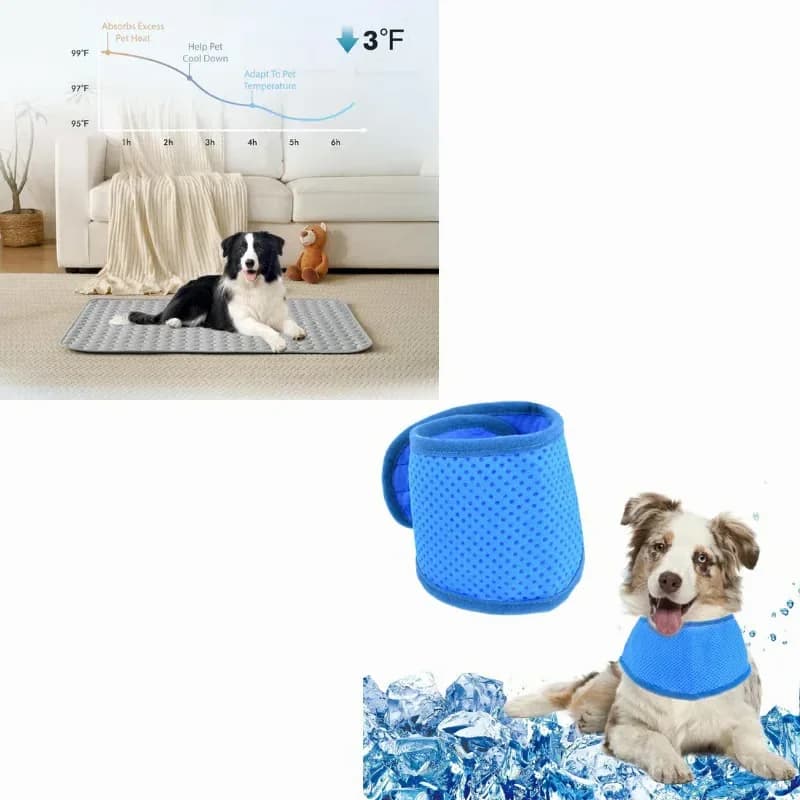 Pet Cooling Mat for Dogs and Cats, Blue XS 40 x 30 cm - View 15
