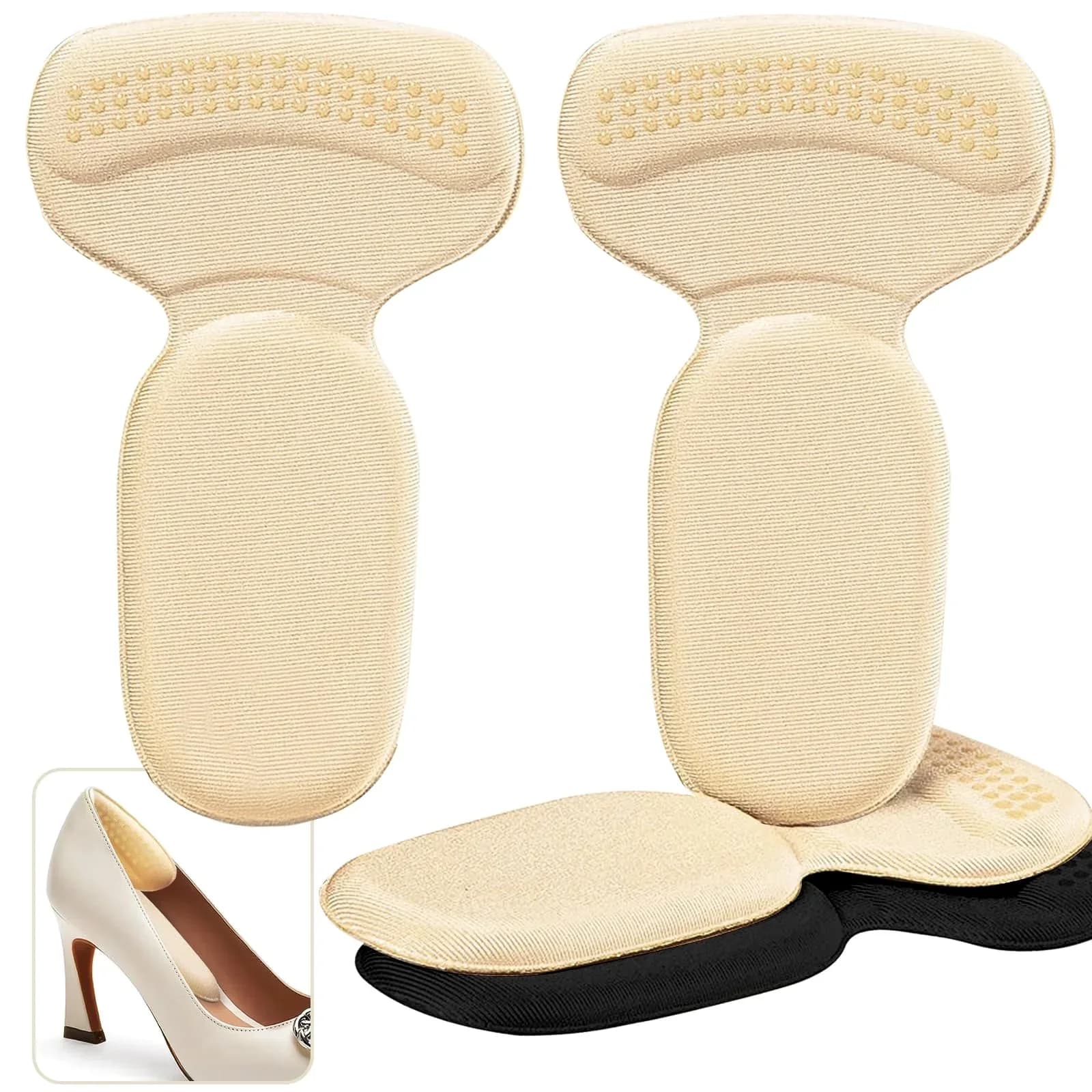 Anti-Slip Soft Heel Cushion Pads - Heel Protectors for Women & Men - View 2