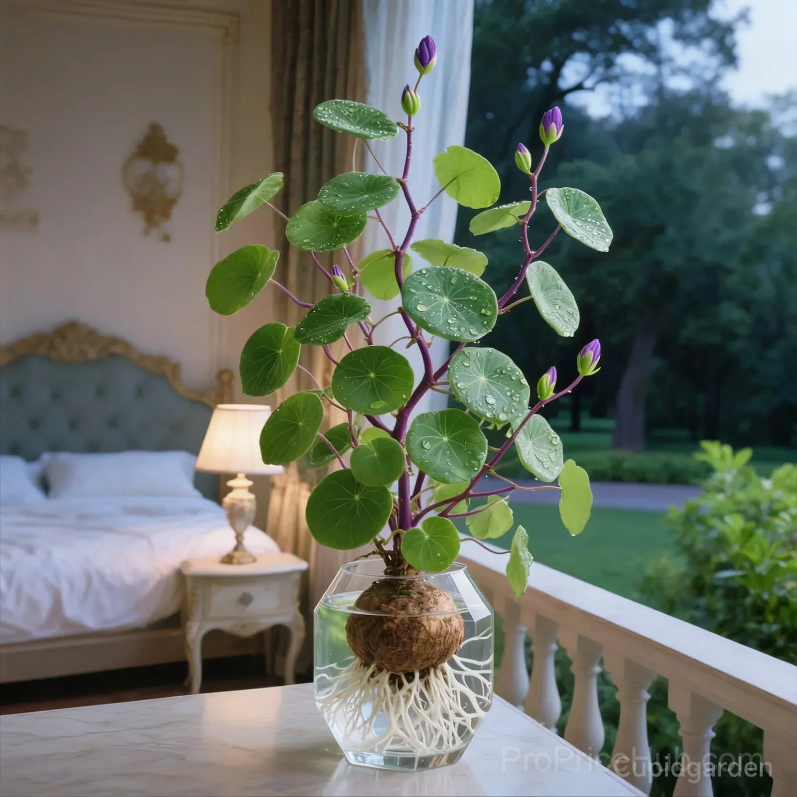 Red Rattan Stephania Erecta Houseplant - Alt