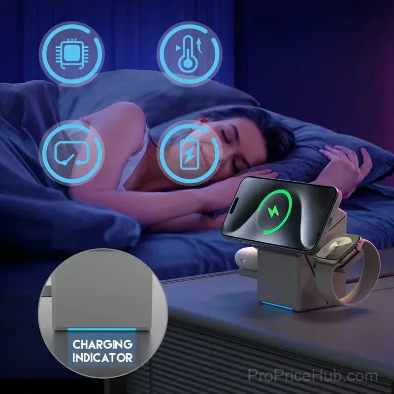 3-in-1 Foldable Magnetic Wireless Charging Station - Main