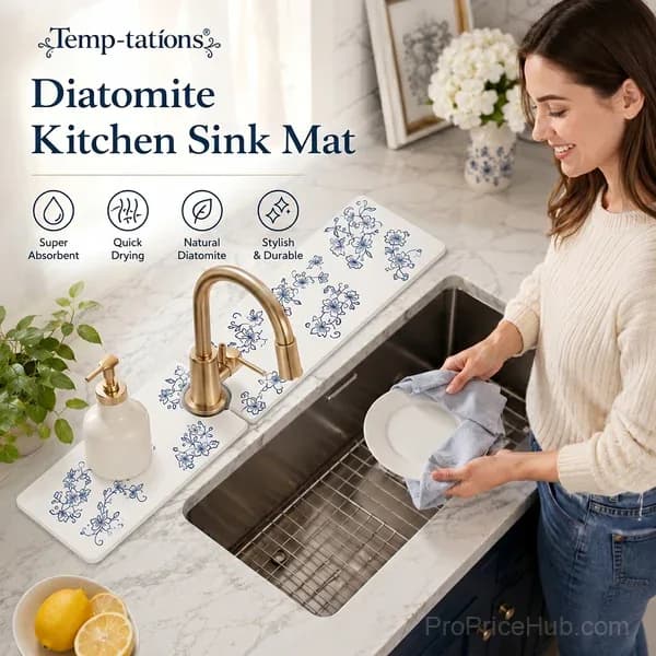 Temp-tations Diatomite Kitchen Sink Mat - Main