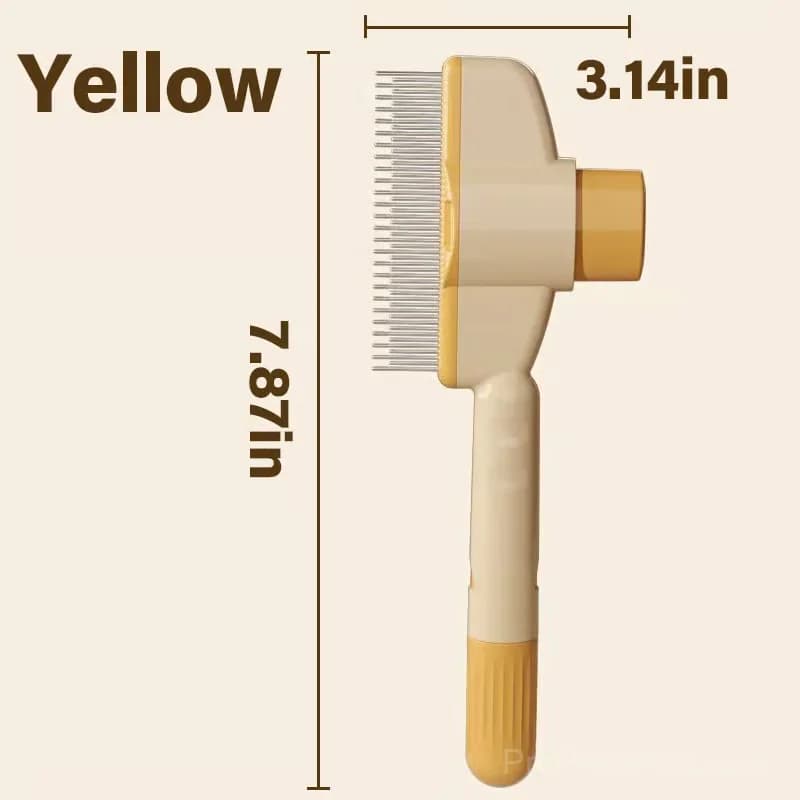 Self-Cleaning Pet Flea Comb Grooming Brush, Green, 1 Pc - View 13