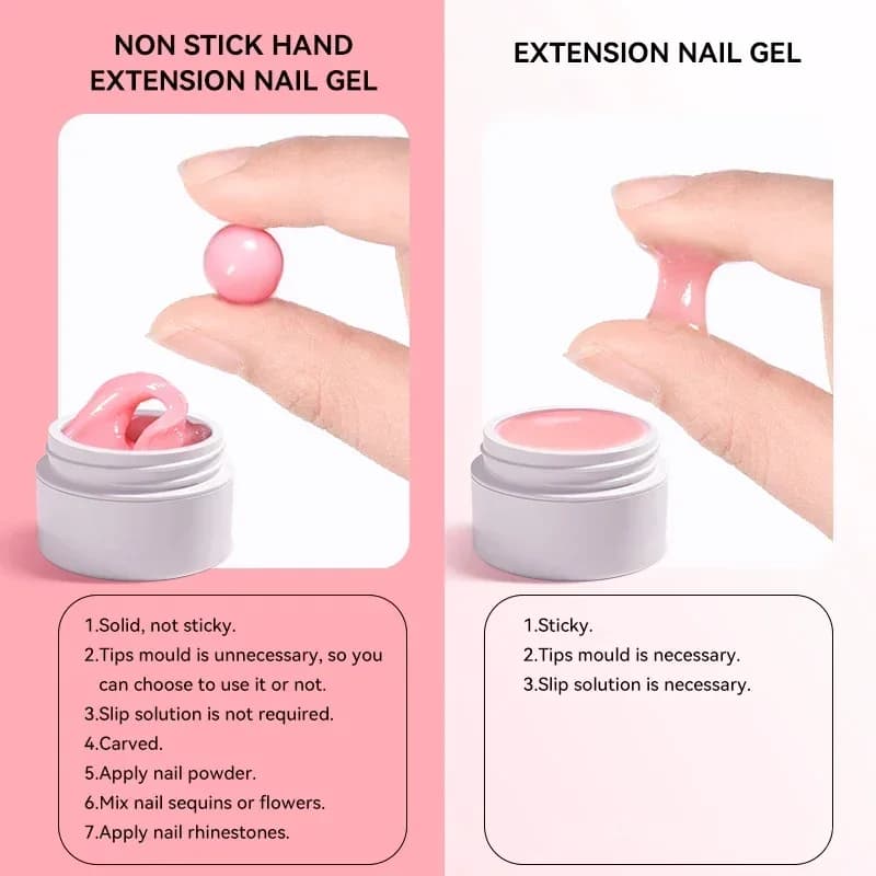 Clear Nail Extension Builder Gel Without Tools - View 4