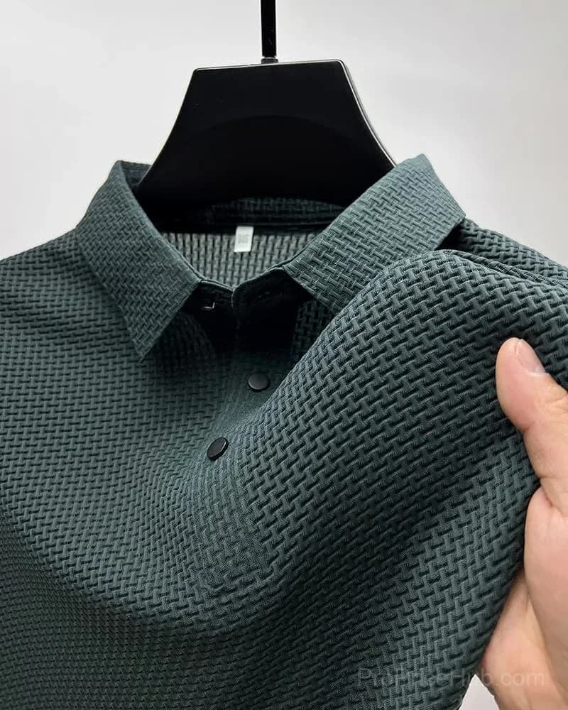 Polyester T-Shirt in Grey, Size Small - View 4