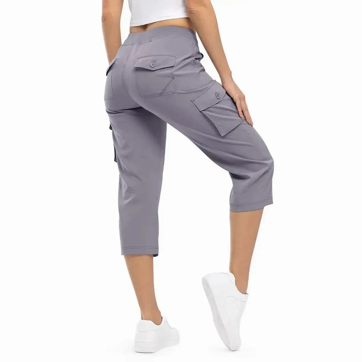 Women's Lightweight Hiking Capris: Quick-Dry, 6 Pockets, Loose Fit - View 19