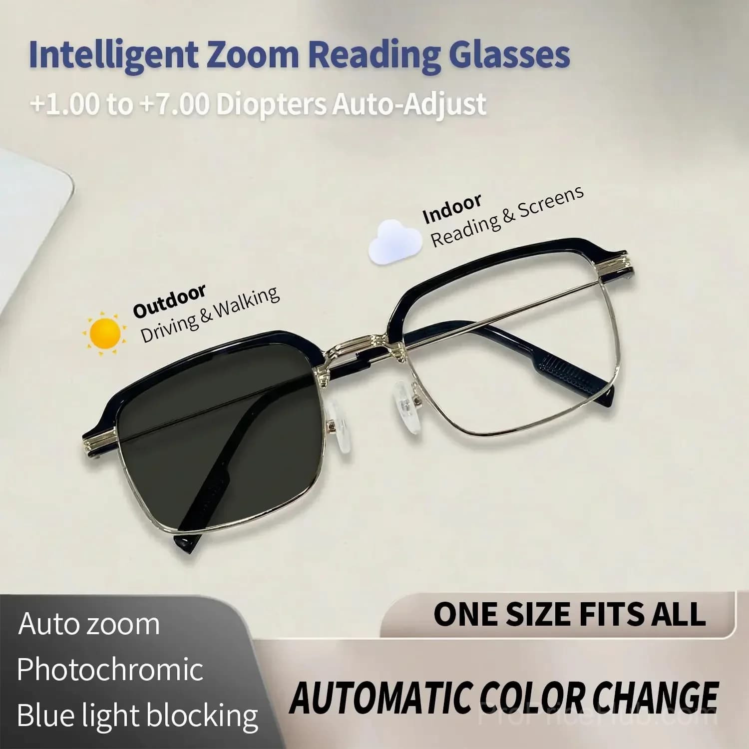 Auto-Adjusting HD Reading Glasses - View 2