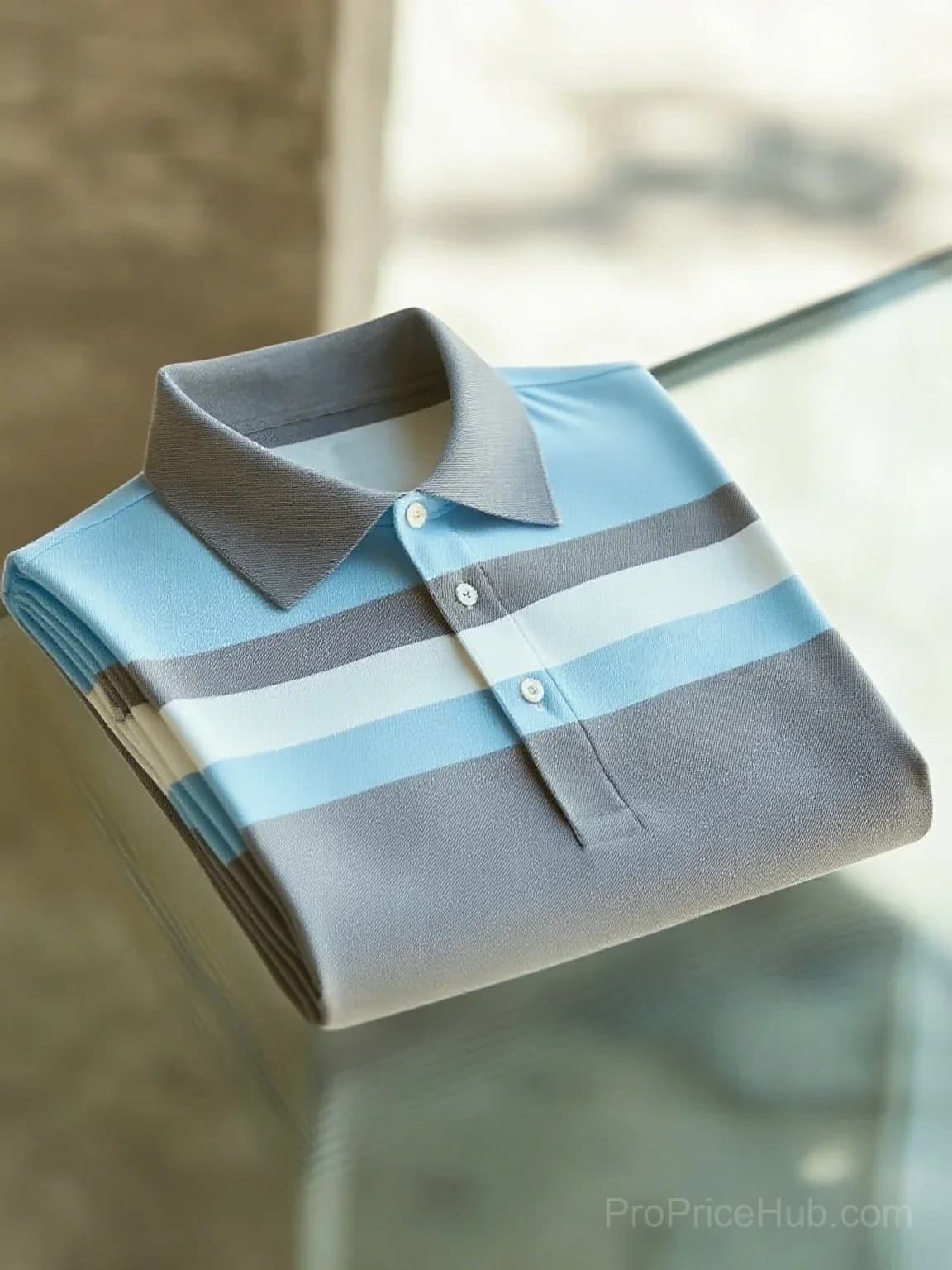 Men's Business Casual Short Sleeve Button Polo Shirt - View 3
