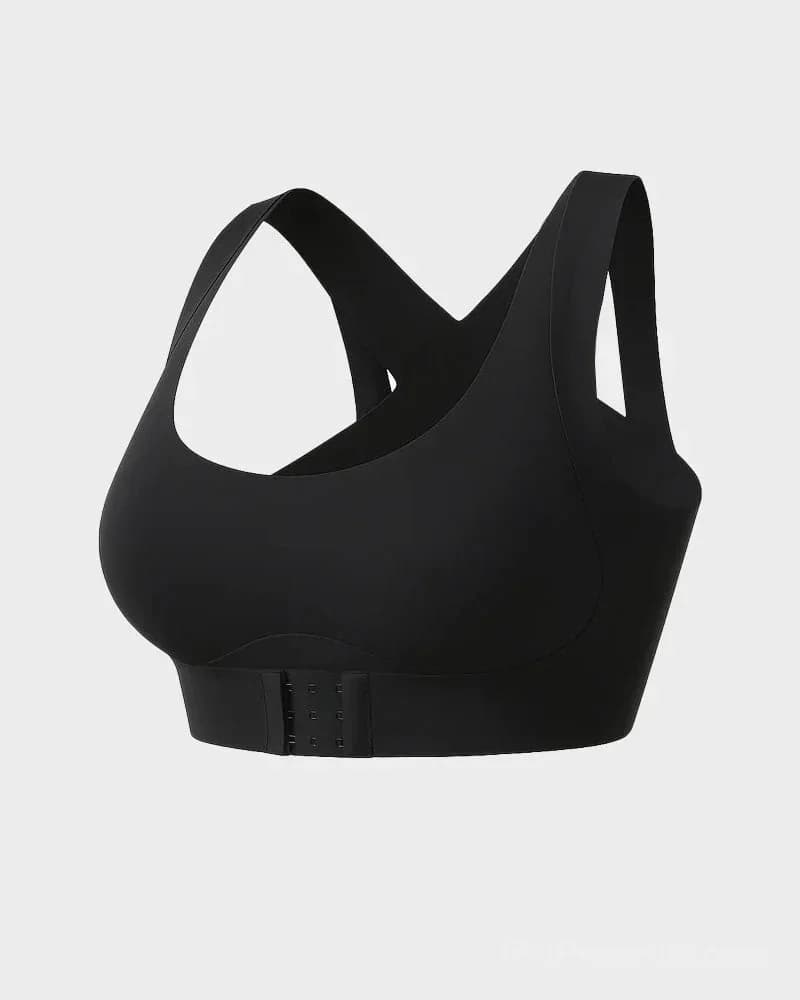 Front Closure Cross-Back Wireless Posture Bra - View 15