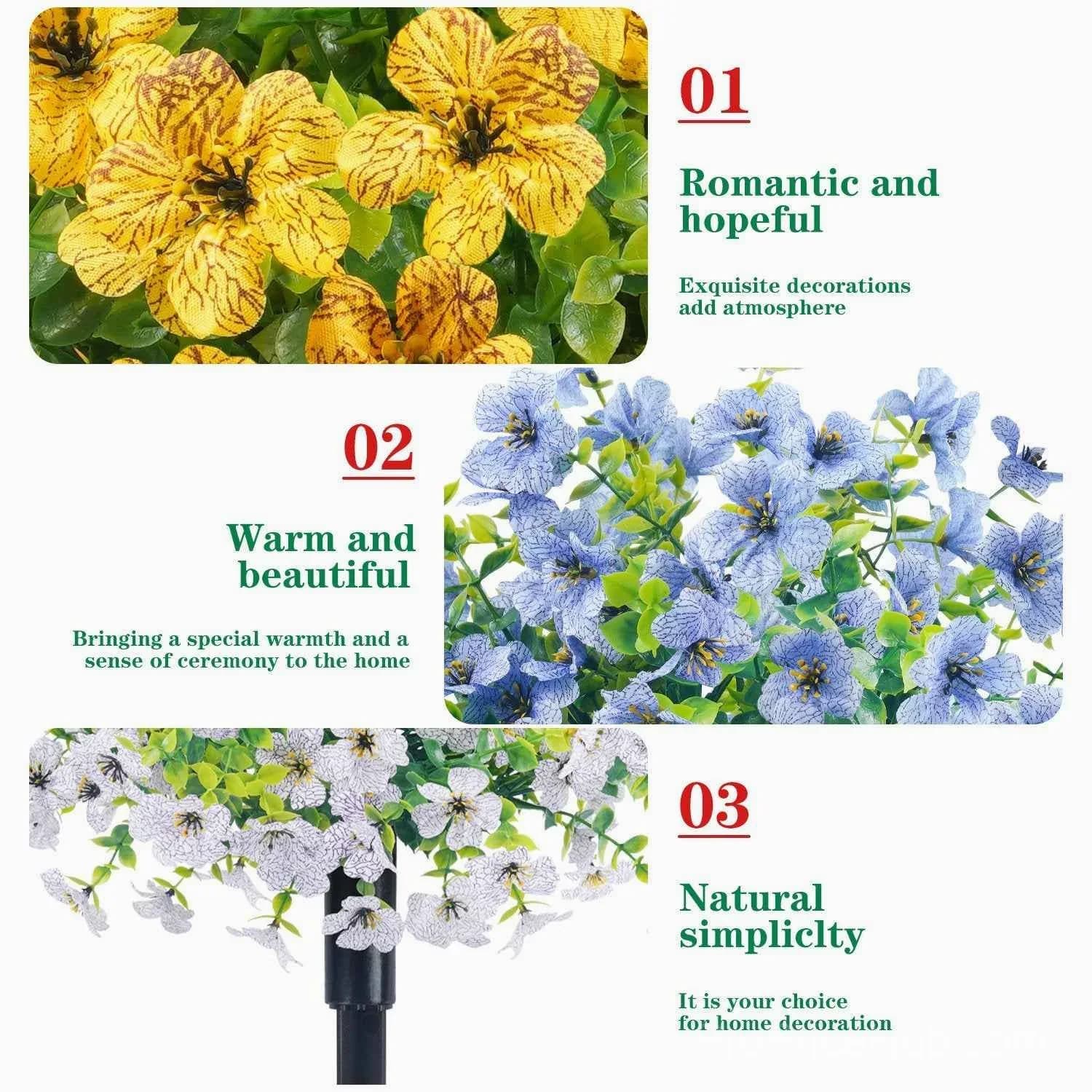 Outdoor/Indoor UV Resistant Waterproof Artificial Flower Decor - View 16