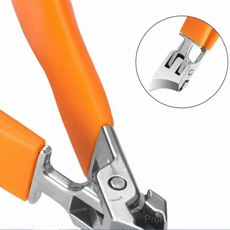 Wide Jaw Slanted Nail Clipper with Anti-Splash Catcher, Black - View 5
