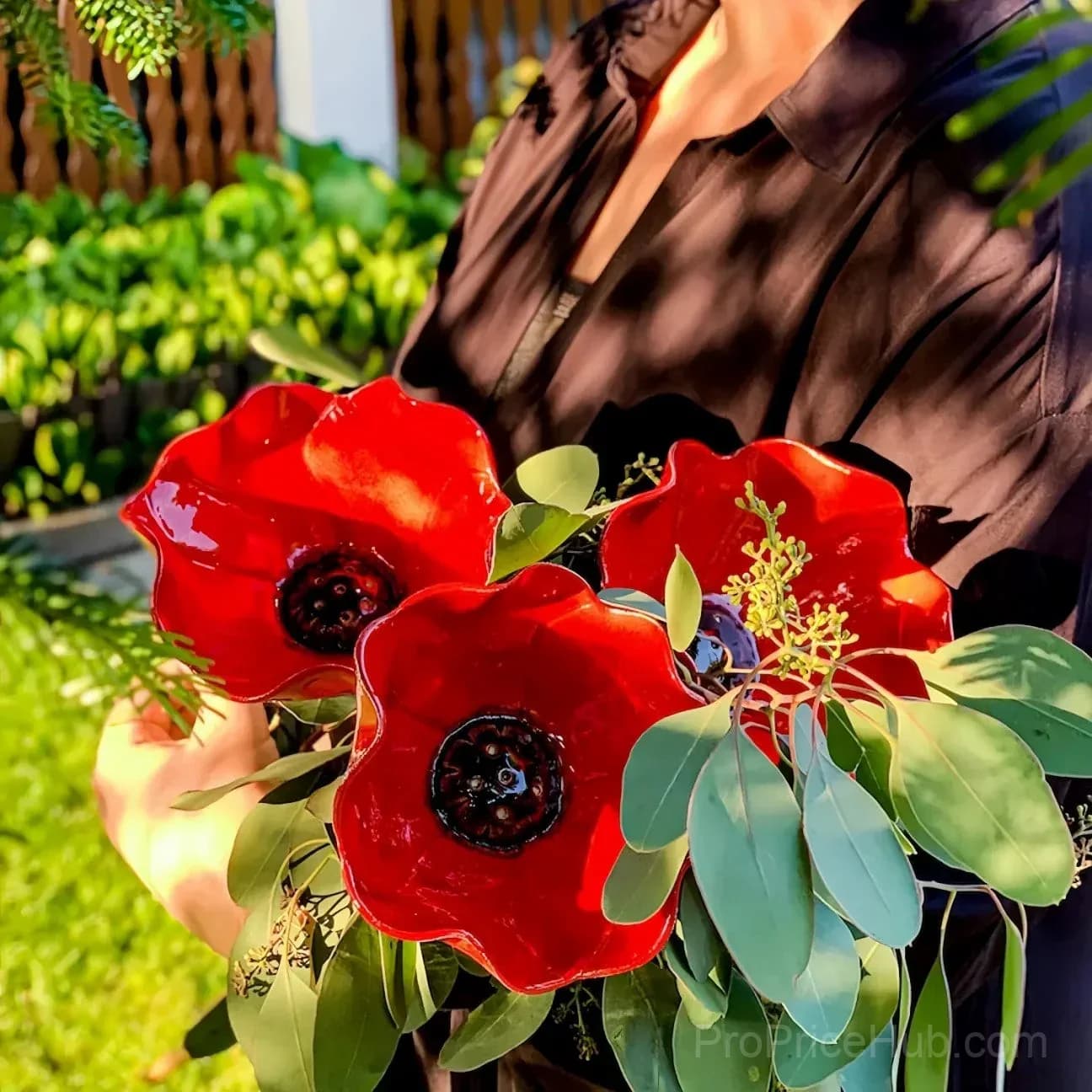 Handmade Metal Flower Garden Stake - Outdoor Garden Art - View 9