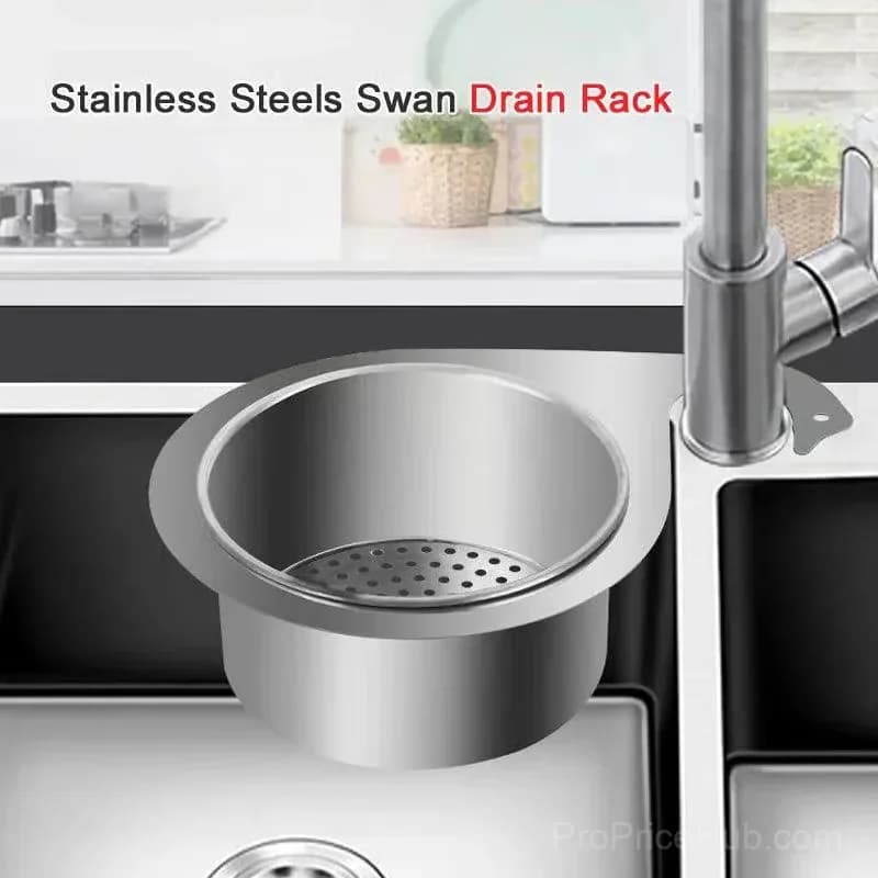 Stainless Steel Swan Sink Strainer Basket, 1 Pack - View 4