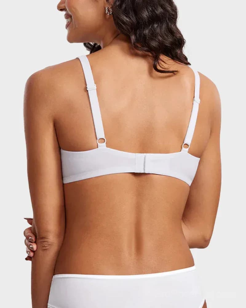 Underwire Support Seamless Unlined Balconette Bra - View 10