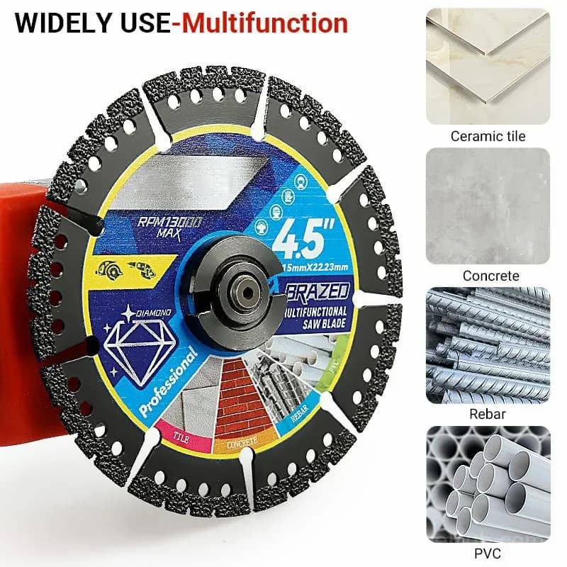 4.5" Multi-Material Diamond Blade - Premium Cutting Tool - View 5