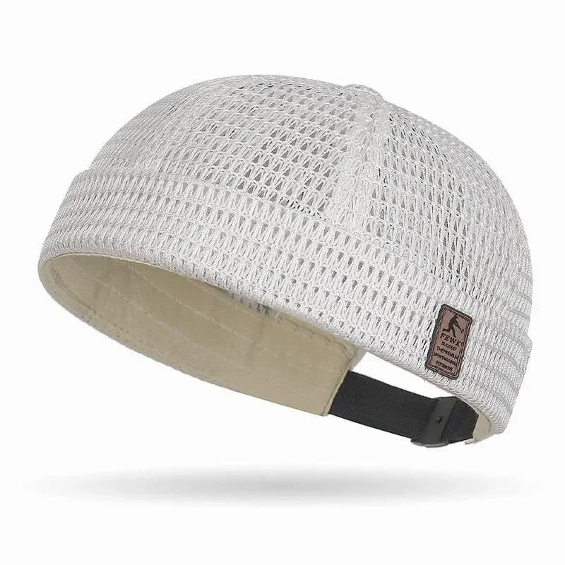 Men’s Breathable Brimless Docker Hat Mesh Skull Cap - View 5