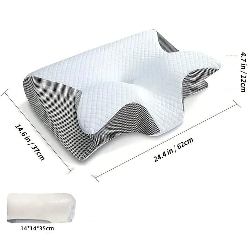 Grey Cervical Memory Foam Pillow for Neck Support - Main