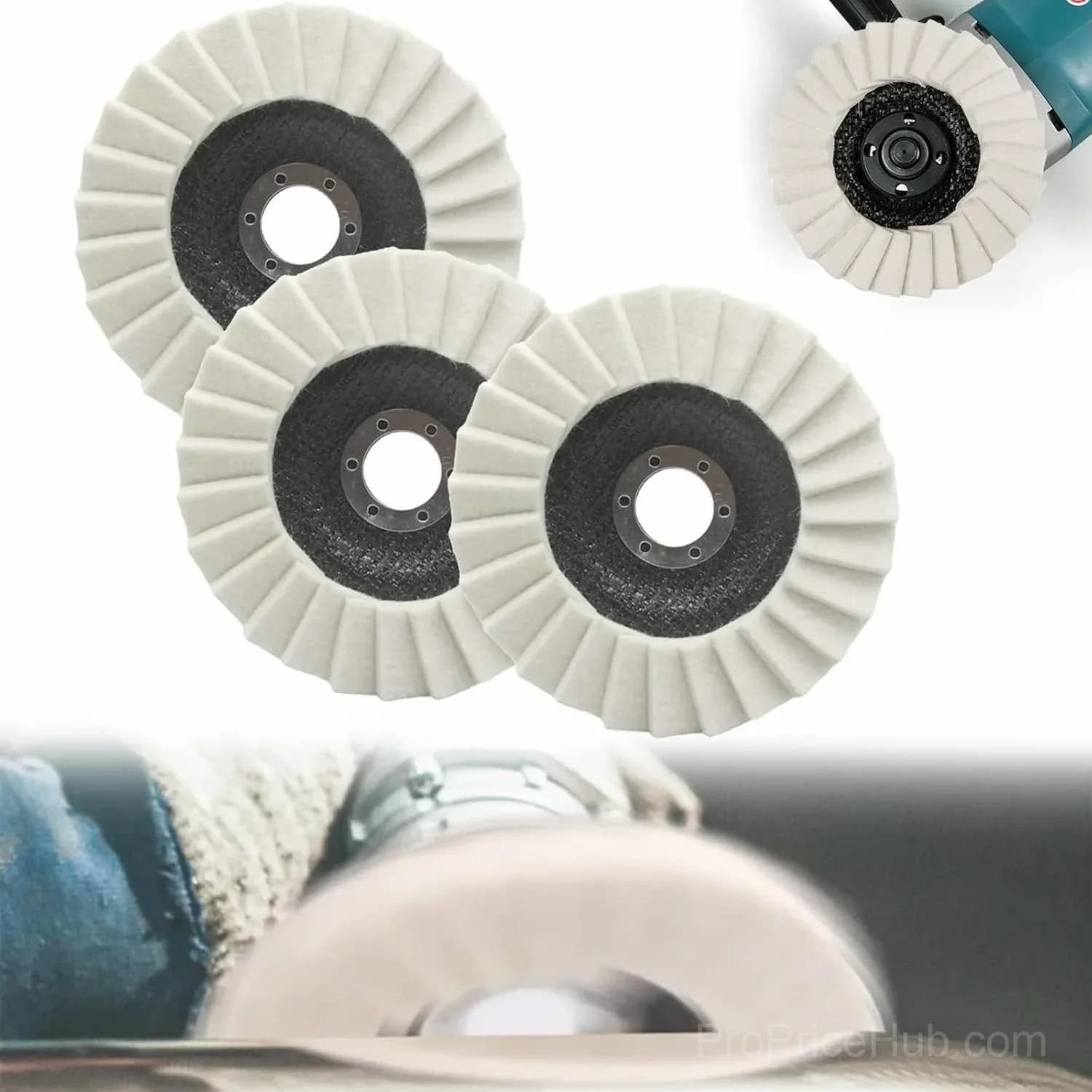 Industrial-Grade High-Density Compressed Wool Polishing Disc - View 11