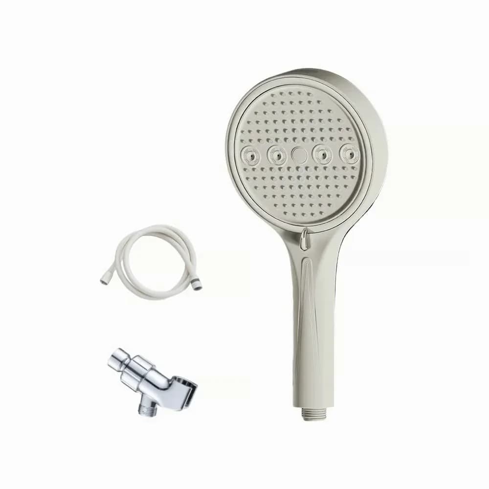 White High-Pressure Handheld Shower Spray Set - Main
