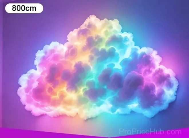 DIY USB-Powered Thundercloud LED Light Decor, 200 cm - View 7
