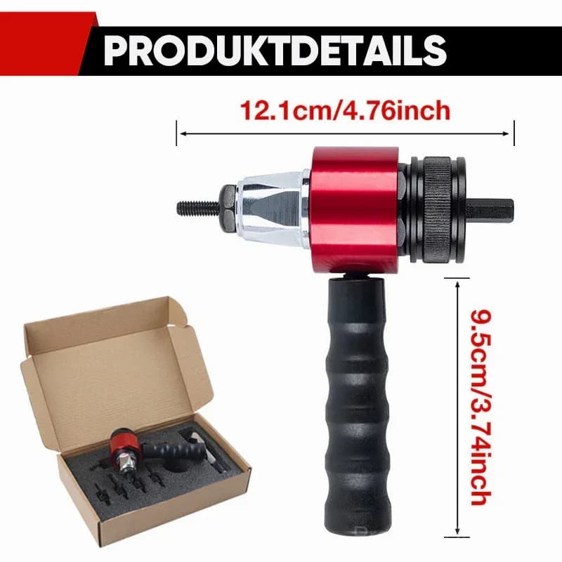 M3-M8 Electric Rivet Gun Adapter Set - Alt