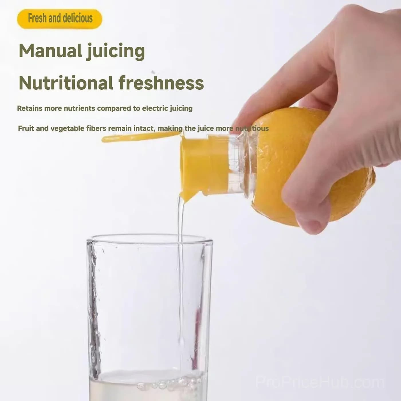 Screw-Top Lemon Squeezer - Green and Yellow Options - View 3