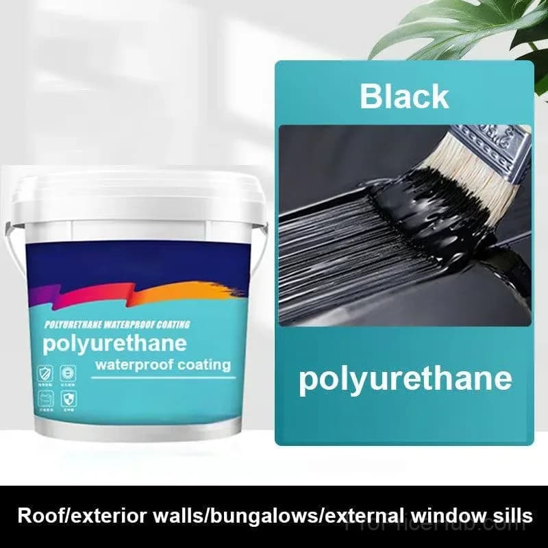 Polyurethane Waterproof Leak Repair Coating, Black, 300g - View 10