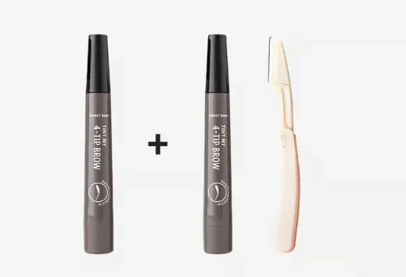 Waterproof 4-Tip Beard and Eyebrow Pen, Light Brown - View 40