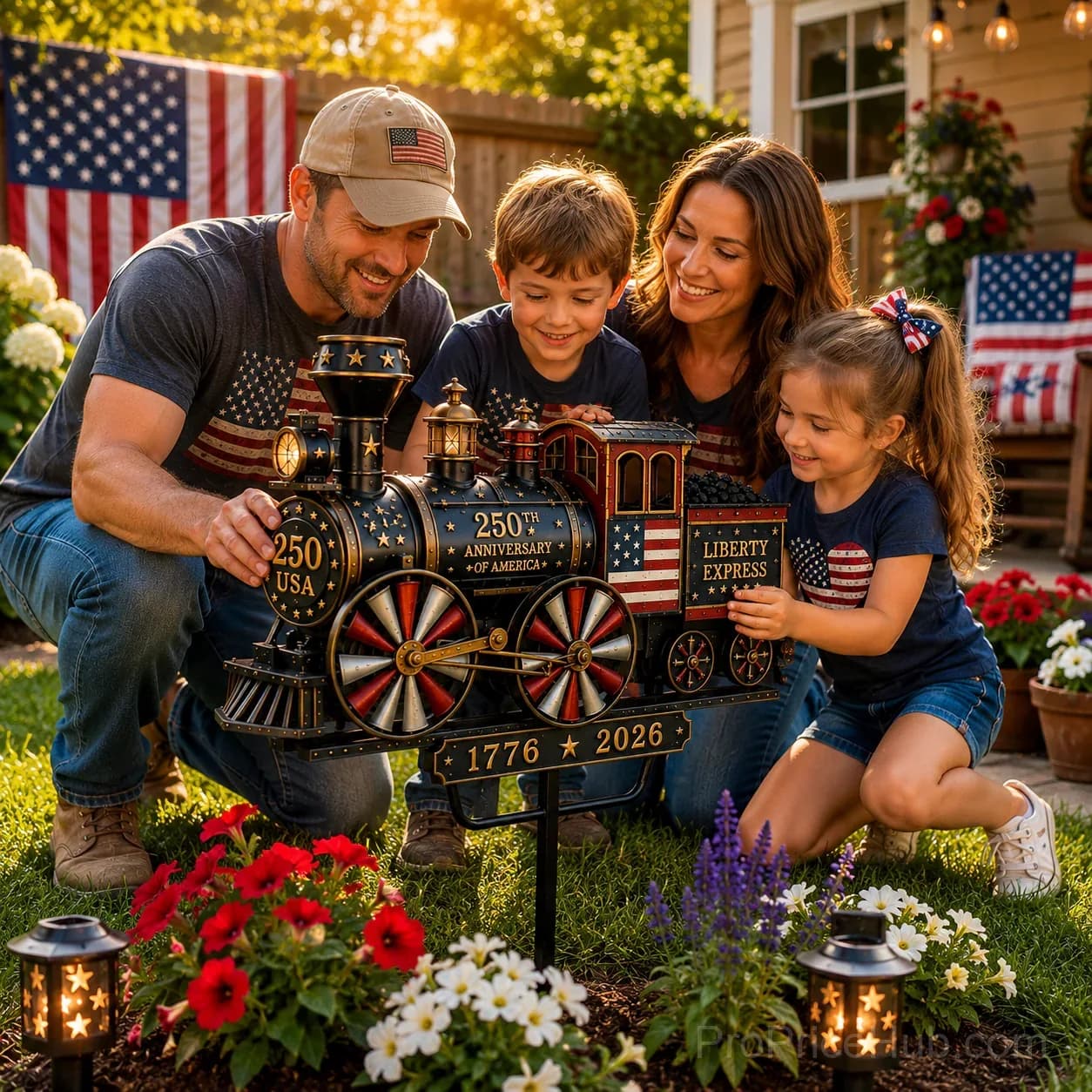Liberty Express Train Wind Spinner - Garden Decor - Alt