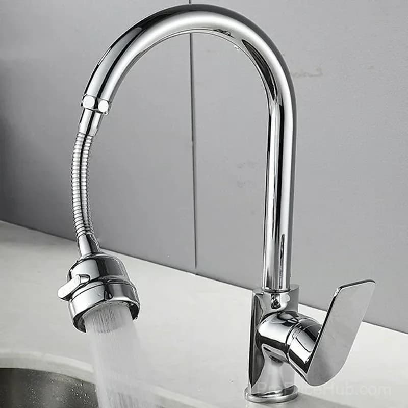 Kitchen Faucet with 360° Swivel Handheld Pressure Sprayer - View 2