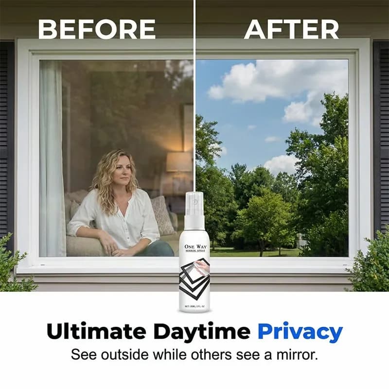 Reflective One-Way Mirror Privacy Window Spray, 1 Bottle - View 17