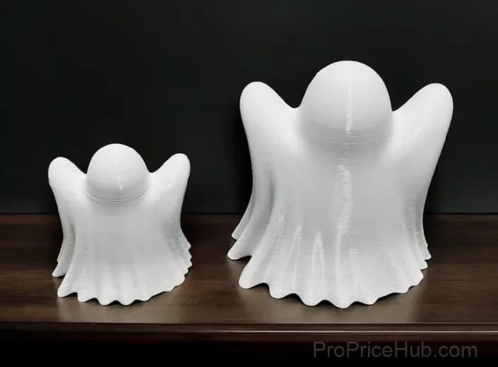 3D Printed Cute Ghost Halloween Tea Light Decorations - View 9