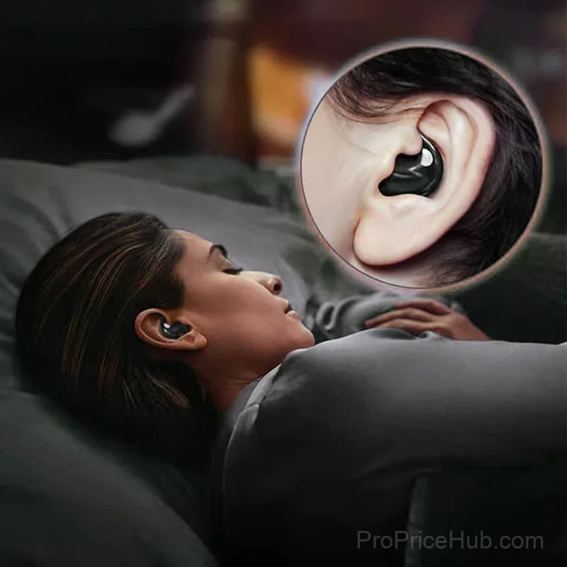 Invisible Sleep Wireless Earphone, IPX5 Waterproof, Black - Alt