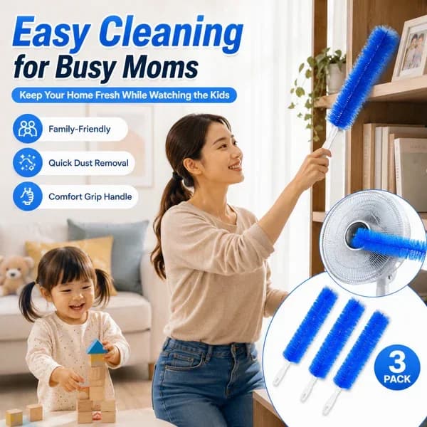 Washable Bendable Microfiber Duster for Ceiling Fans & Vents - Main