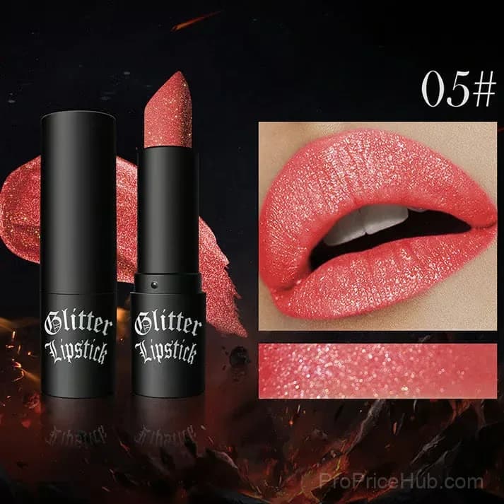 Matte Long-Lasting Lipstick with Fine Glitter - Shade 01 - View 14