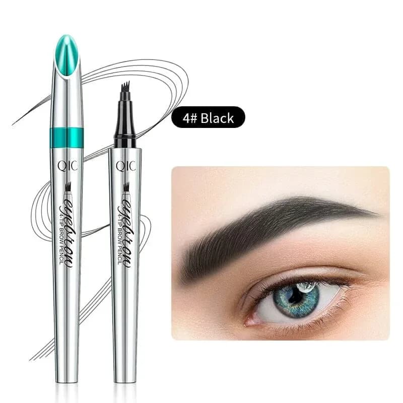 Waterproof Microblading Eyebrow Pen, 4-Fork Tip, Light Brown - View 12