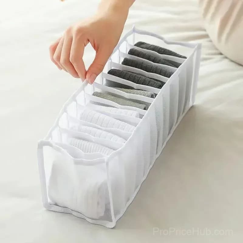 Large Grey Wardrobe Clothes Organizer for Skirts, Jeans & Coats - View 10