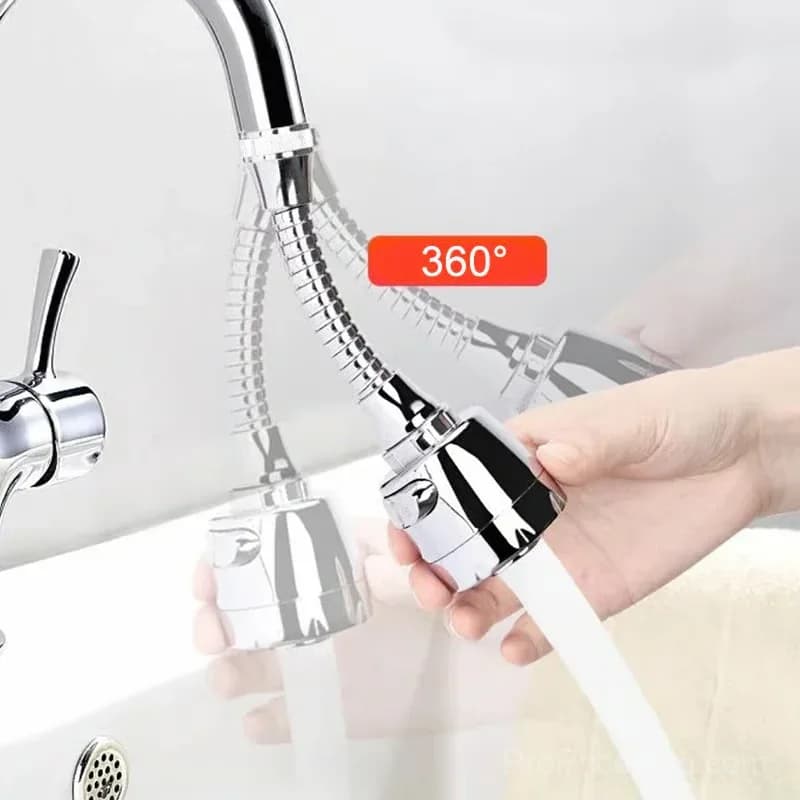 Kitchen Faucet with 360° Swivel Handheld Pressure Sprayer - View 6