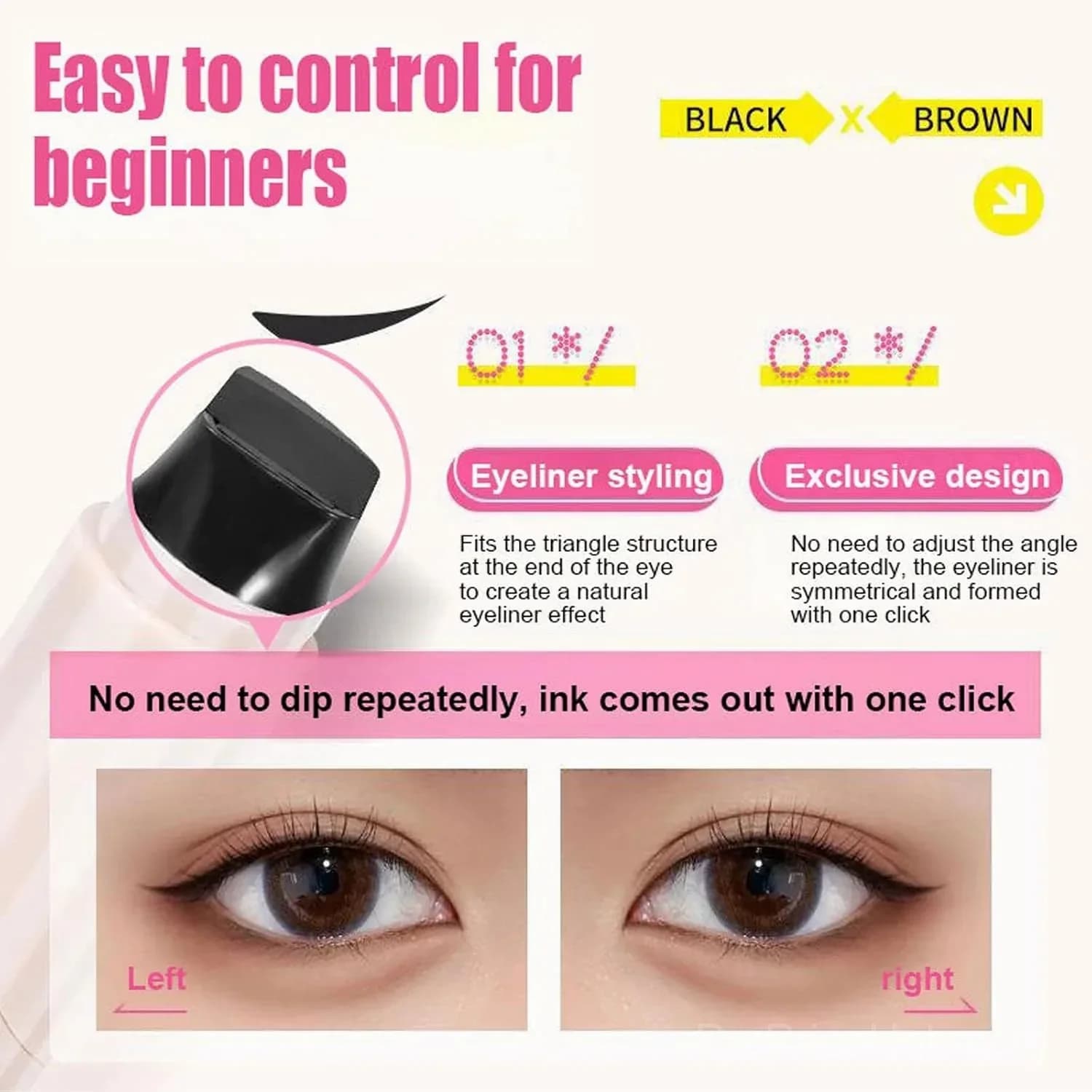 Waterproof Winged Eyeliner Stamp - View 5