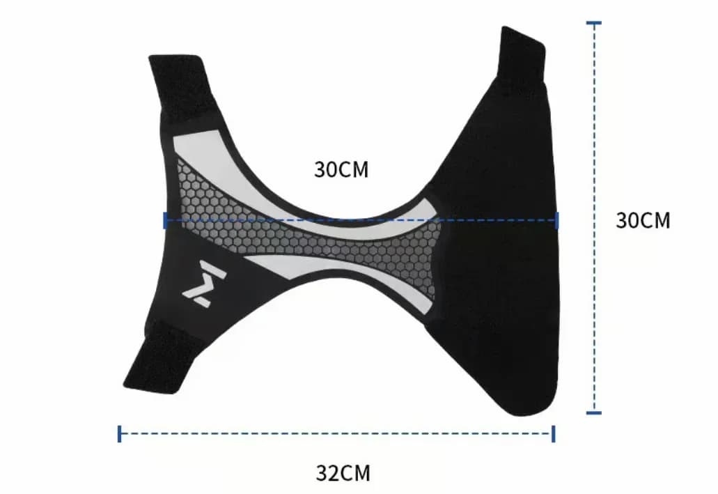 Lightweight Compression Ankle Brace Support, Black-Green - View 12