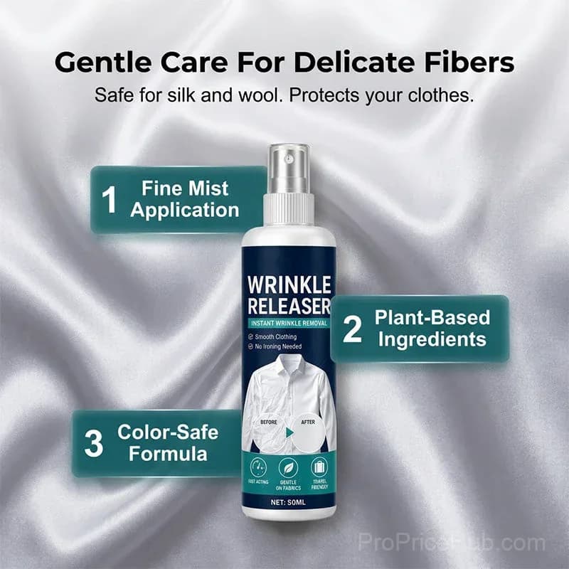 Instant Wrinkle Release Spray – No Iron, Travel-Ready, Static-Free & Fresh - View 5