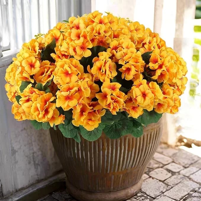 Artificial Geranium Flowers for Outdoors - View 4