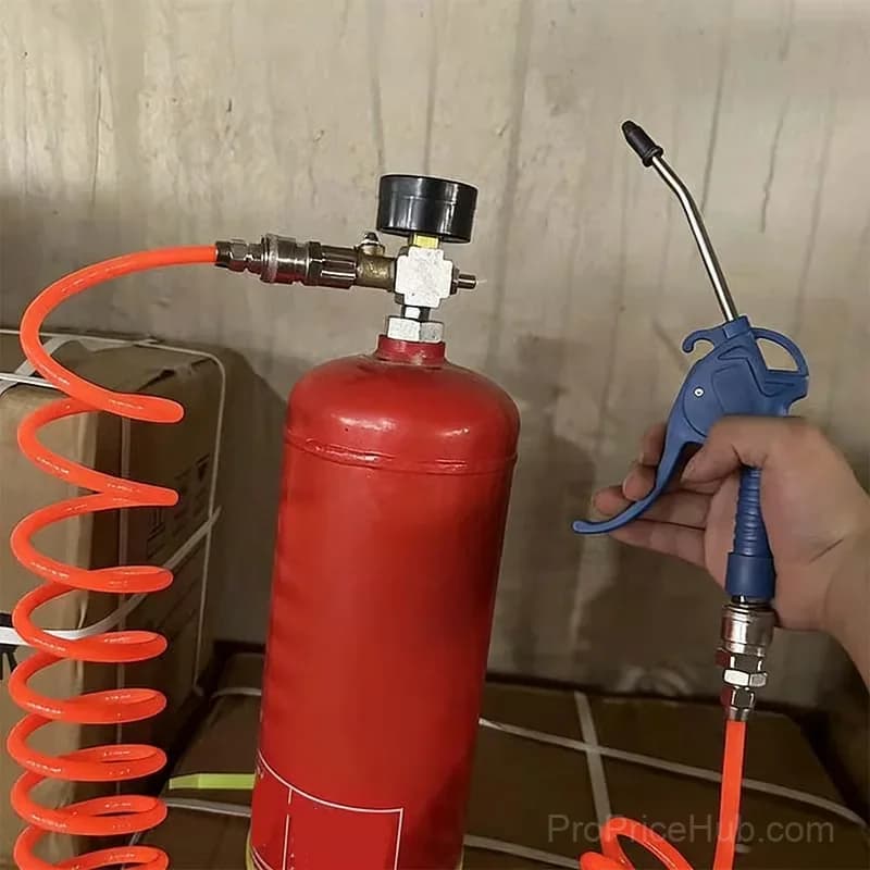 Air Tank Valve Adapter Four-Way Connector with Valve - View 4