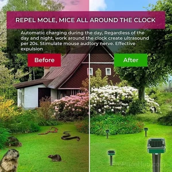 Solar Powered Rodent, Mole and Snake Pest Repeller - View 10