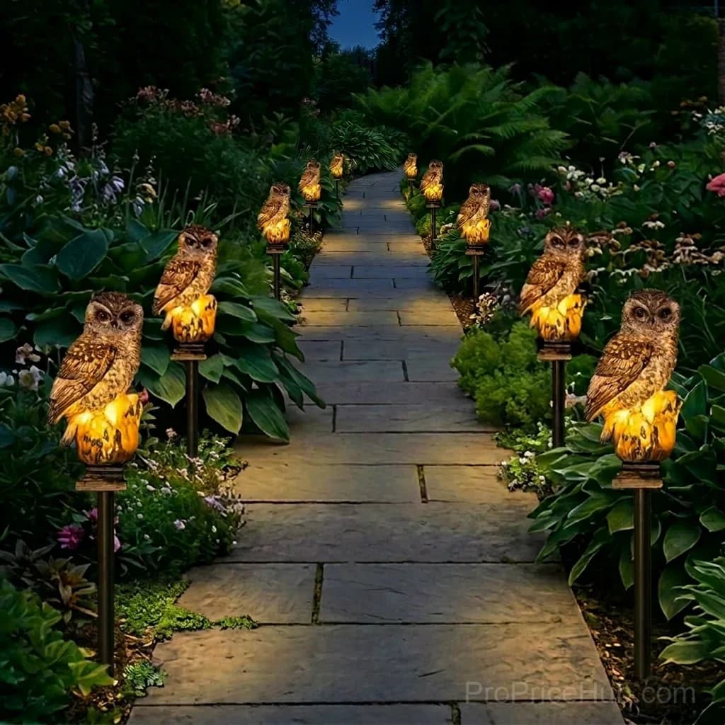 Waterproof Solar Owl Light for Garden Decor - View 17