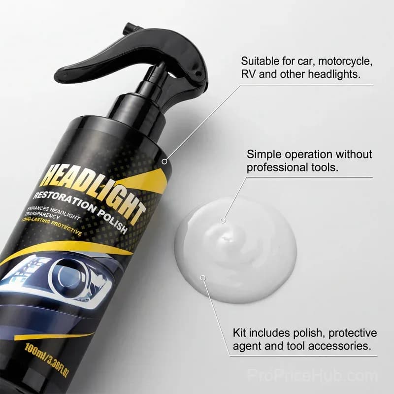 Professional Headlight Polish & Sealant Kit - View 7