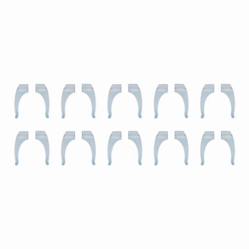 Anti-Slip Glasses Grips for Eyewear, Black, 10 Pairs - Alt