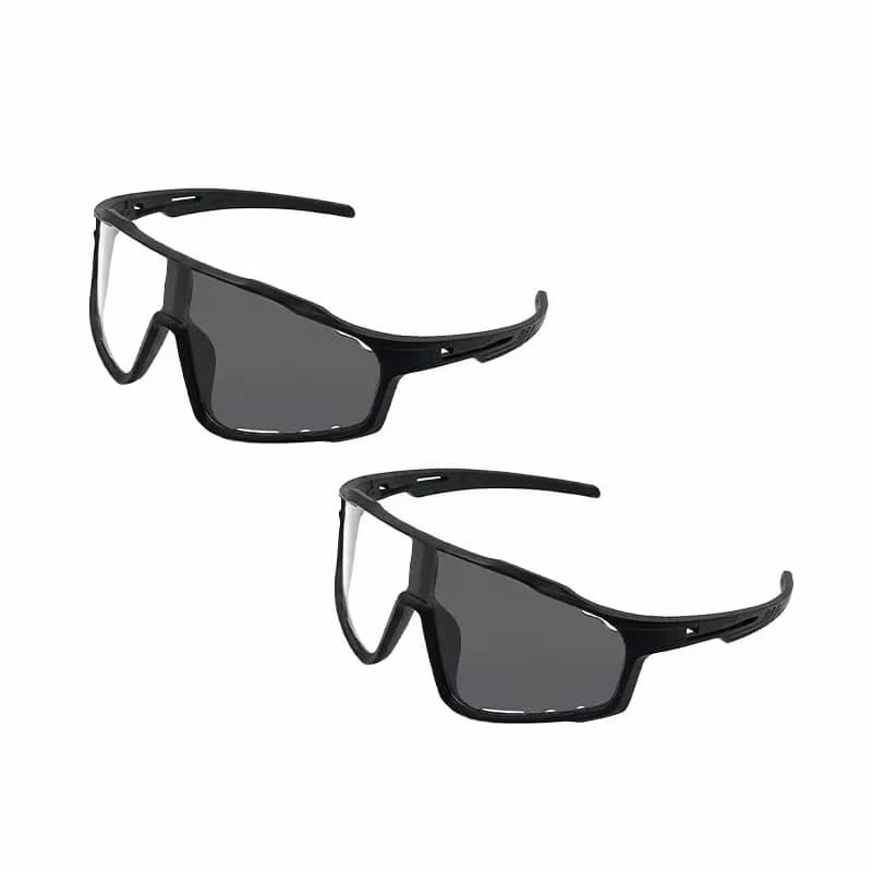 White Photochromic UV Sports Sunglasses for Hiking & Cycling - View 2